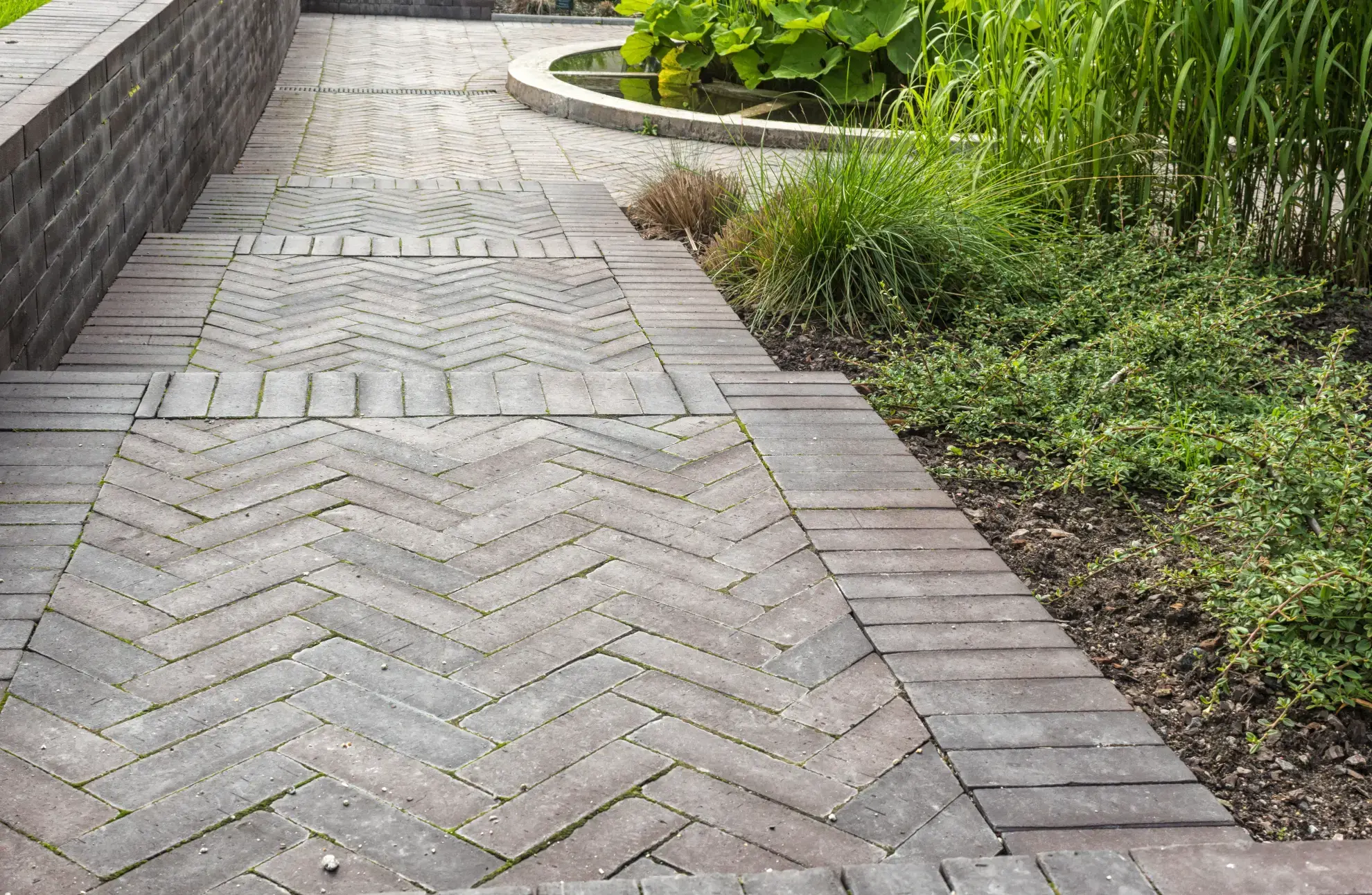 Stone walkway and paver work