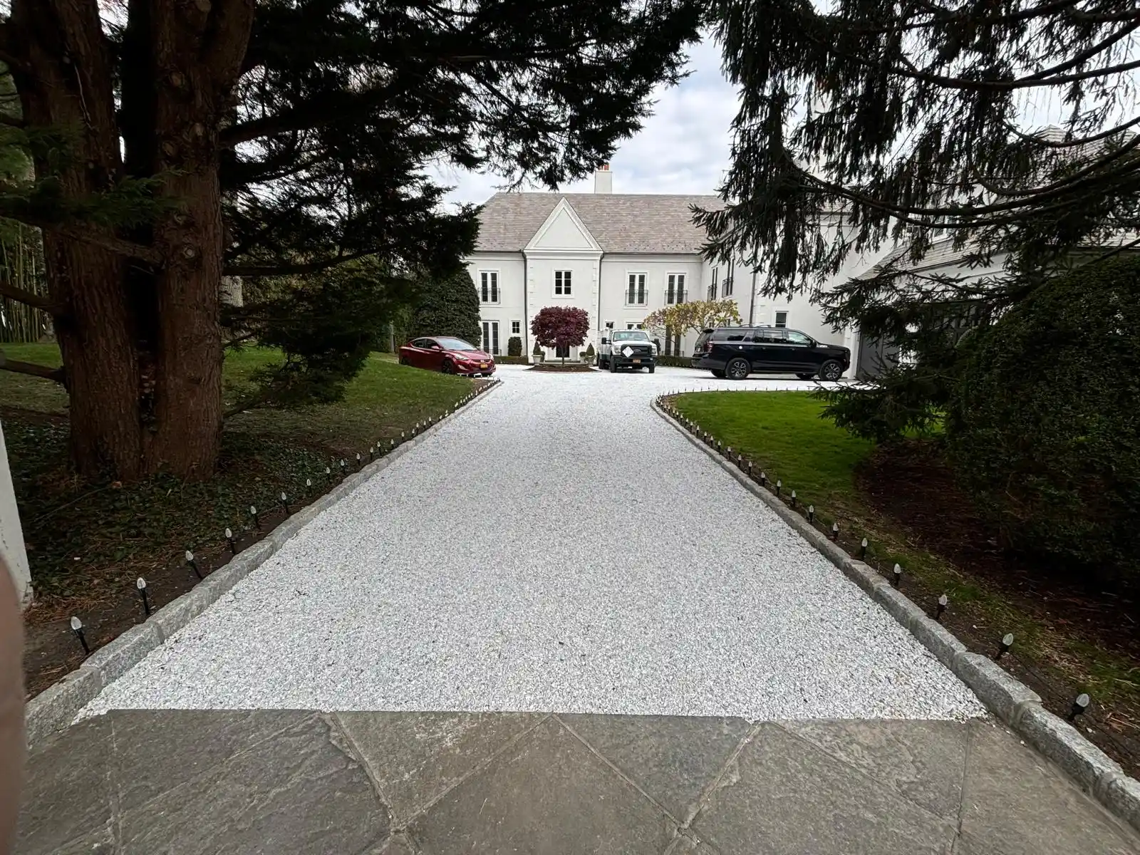 Paver installation on a New York property